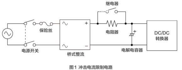 图1 冲击电流限制电路